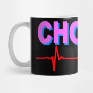 Choose Life Pink and Blue Mug